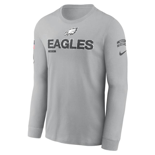 Philadelphia Eagles Salute to Service Mascot Edge Legend Nike Mens NFL Long-Sleeve T-Shirt Product Image