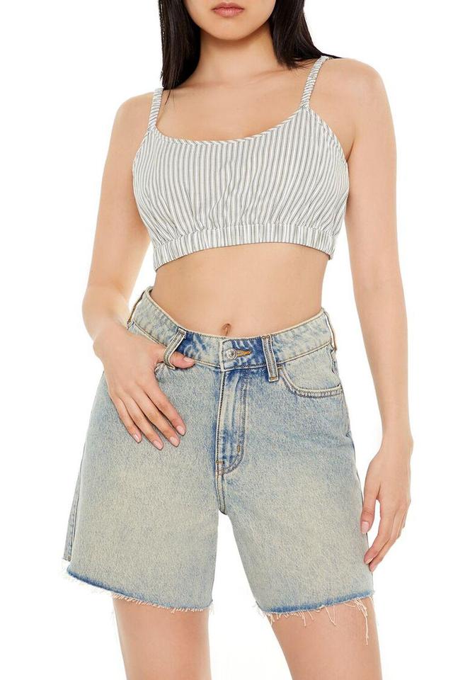 Pinstriped Cropped Cami | Forever 21 Product Image