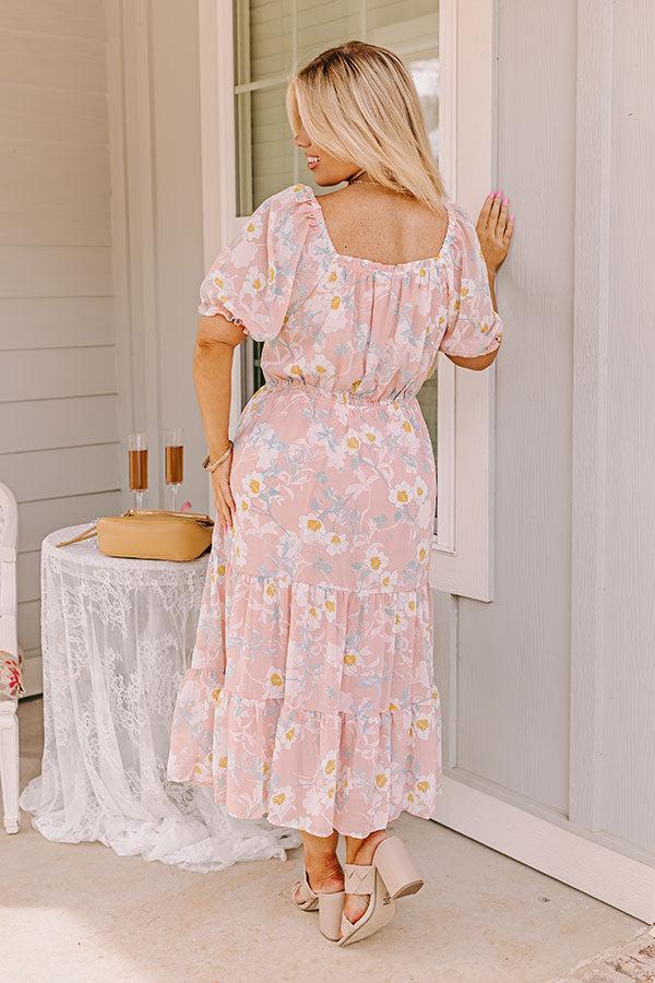 Blossoms Abound Smocked Midi Curves Product Image