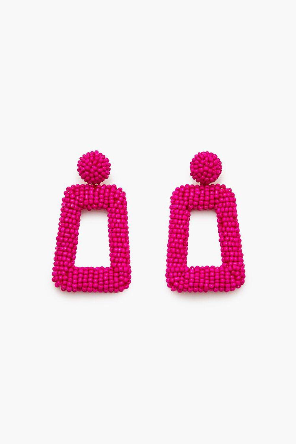 Beaded Geo Drop Earrings | Forever 21 Product Image