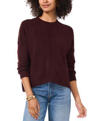 Women's Ribbed Crewneck Long-Sleeve Sweater Product Image