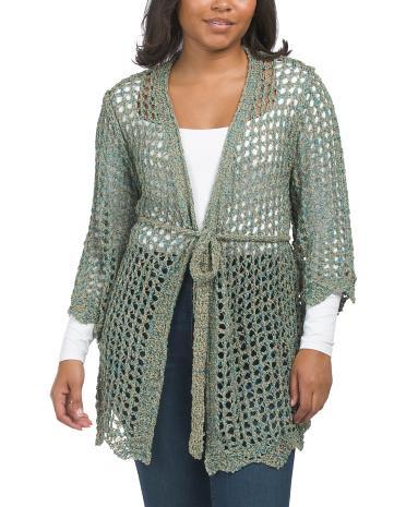 Crochet Cardigan for Women | Polyester Product Image