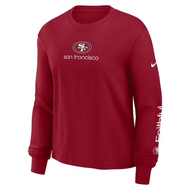 San Francisco 49ers Boxy Nike Womens NFL Long-Sleeve T-Shirt Product Image