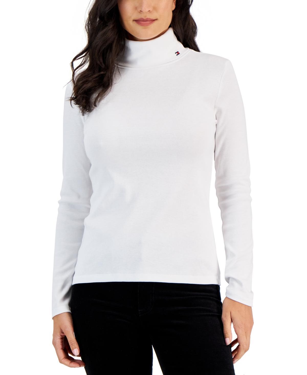 Tommy Hilfiger Womens Long Sleeve Cotton Turtleneck Top product image