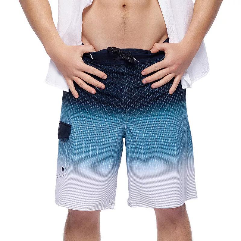 Mens 9 No Mesh Liner Board Shorts Elastic Waist Quick Dry Swim Trunks, up to Size 2XL Product Image