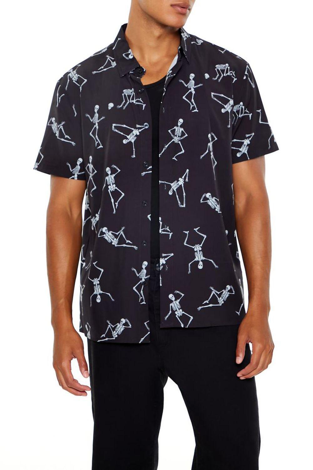 Dancing Skeleton Print Shirt | Forever 21 Product Image