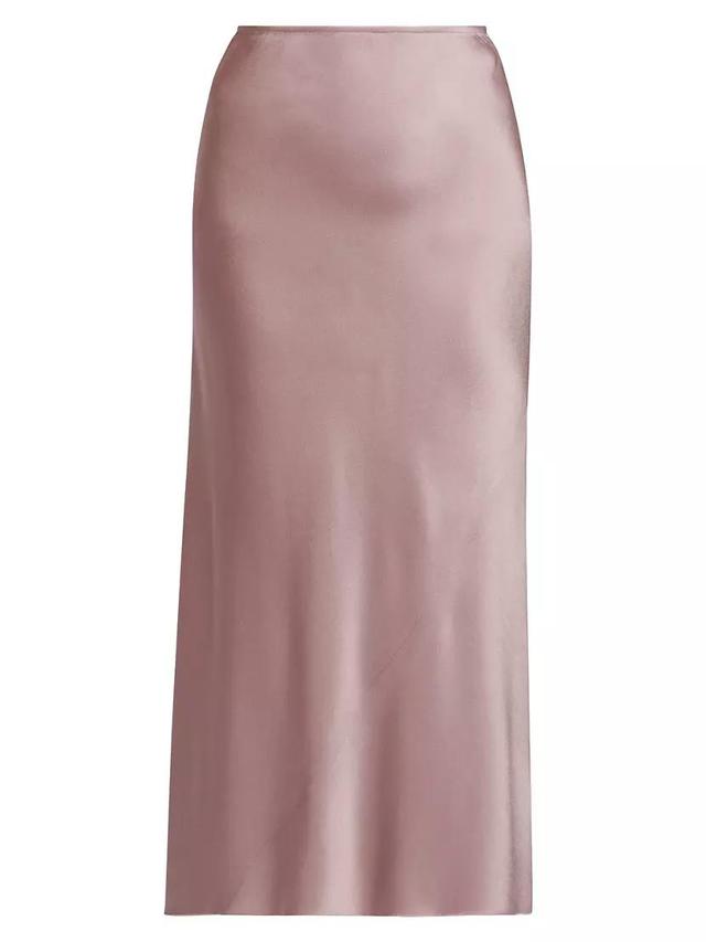 Sati Satin Bias-Cut Midi-Skirt Product Image