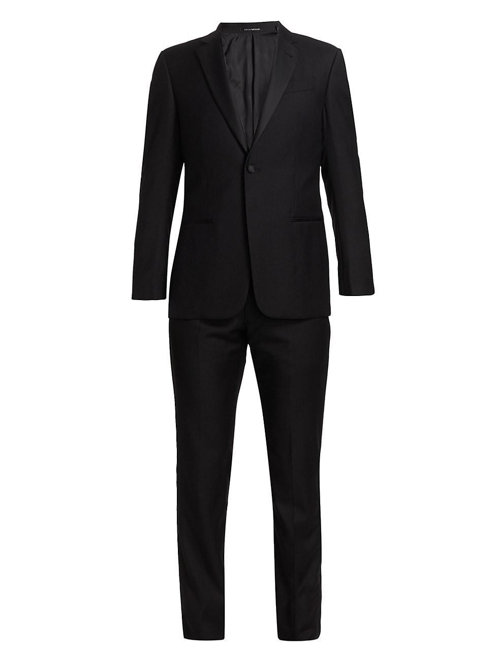 Mens Peak Lapel Single-Button Suit Product Image