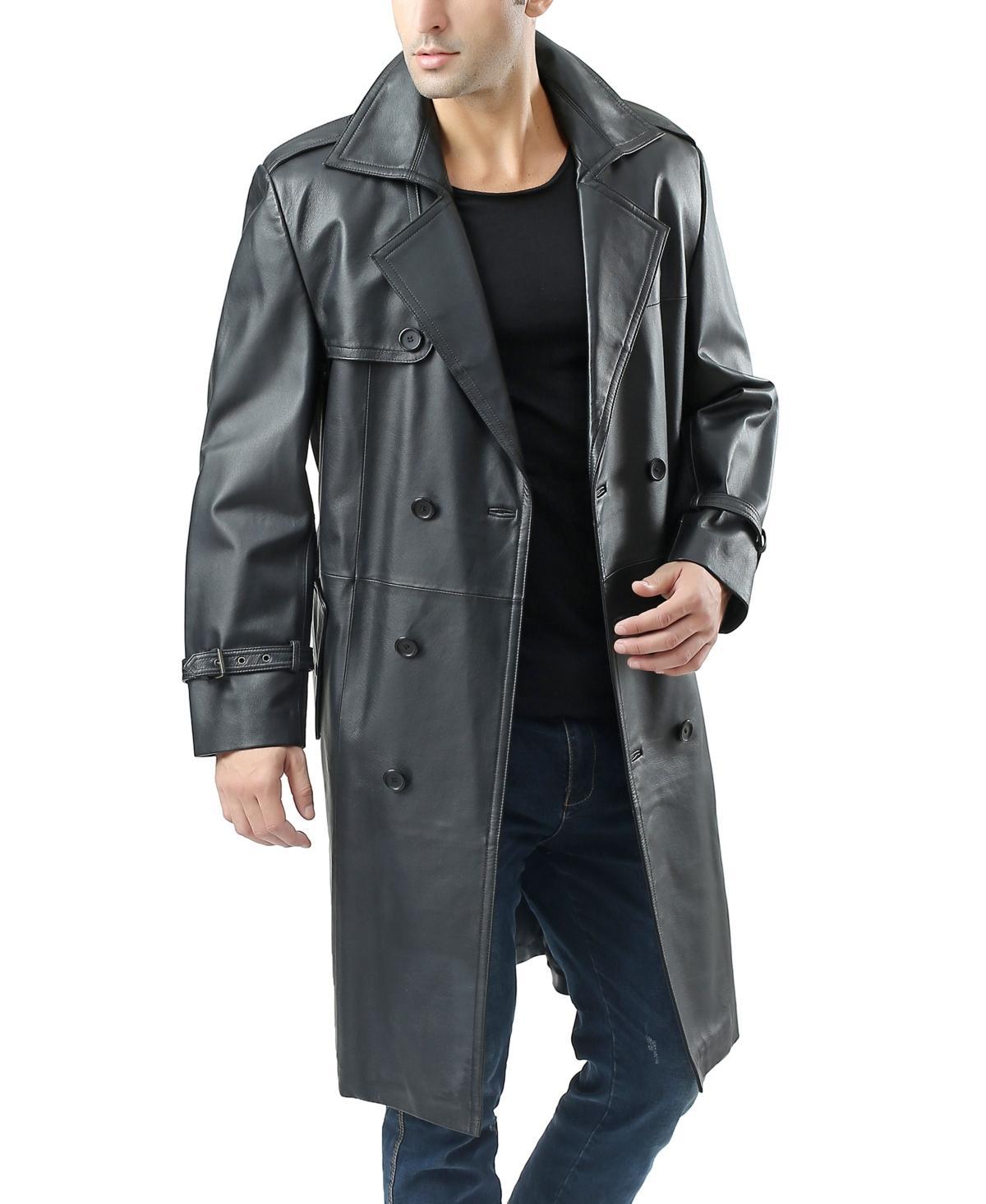 Bgsd Men Xander Classic Leather Long Trench Coat Product Image