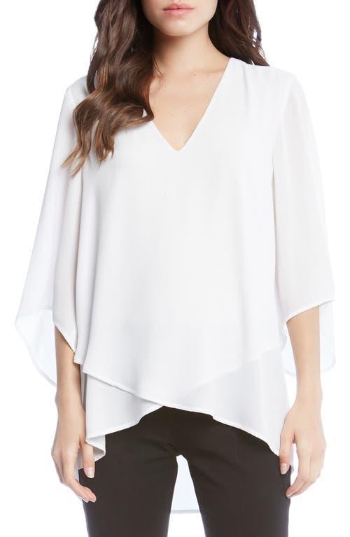 Karen Kane Asymmetrical Crepe Top Product Image