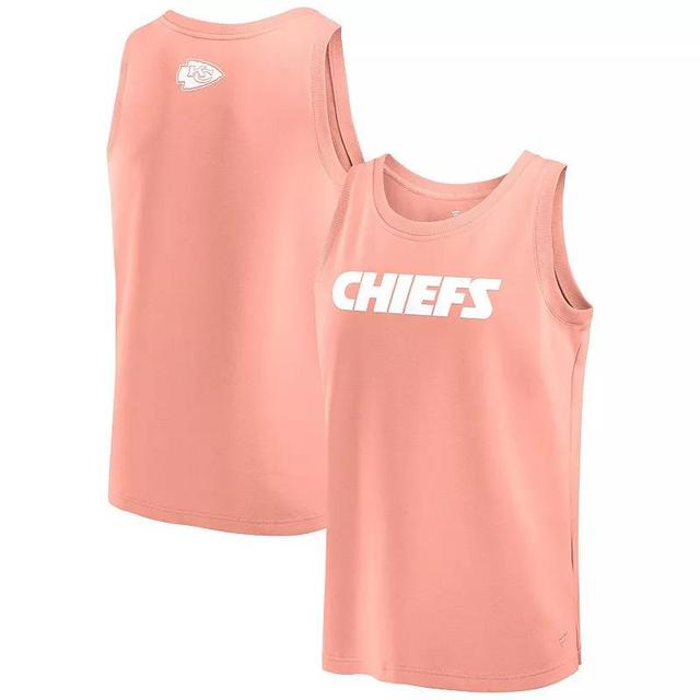 Mens Fanatics Coral Kansas City Chiefs Elements Tank Top Product Image