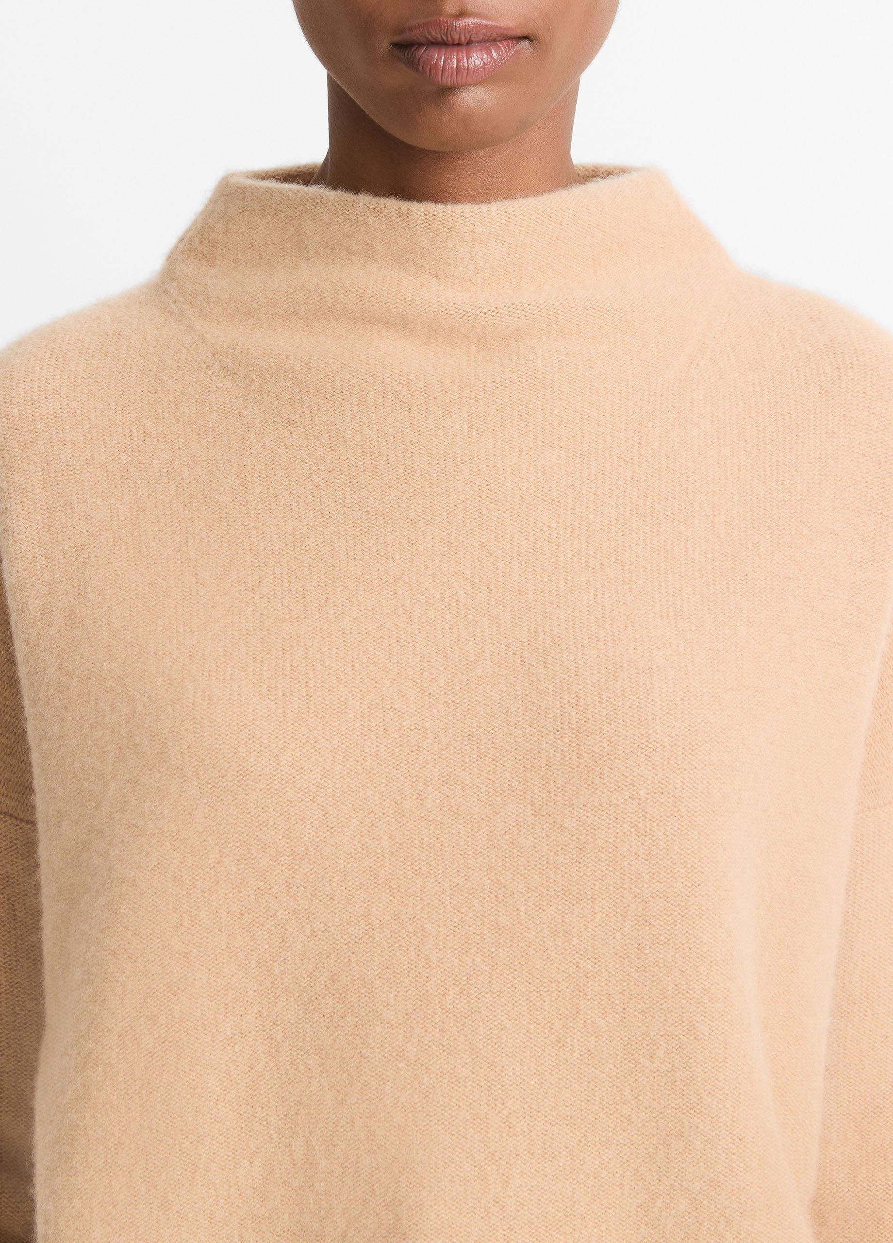 Plush Cashmere Funnel Neck Sweater Product Image