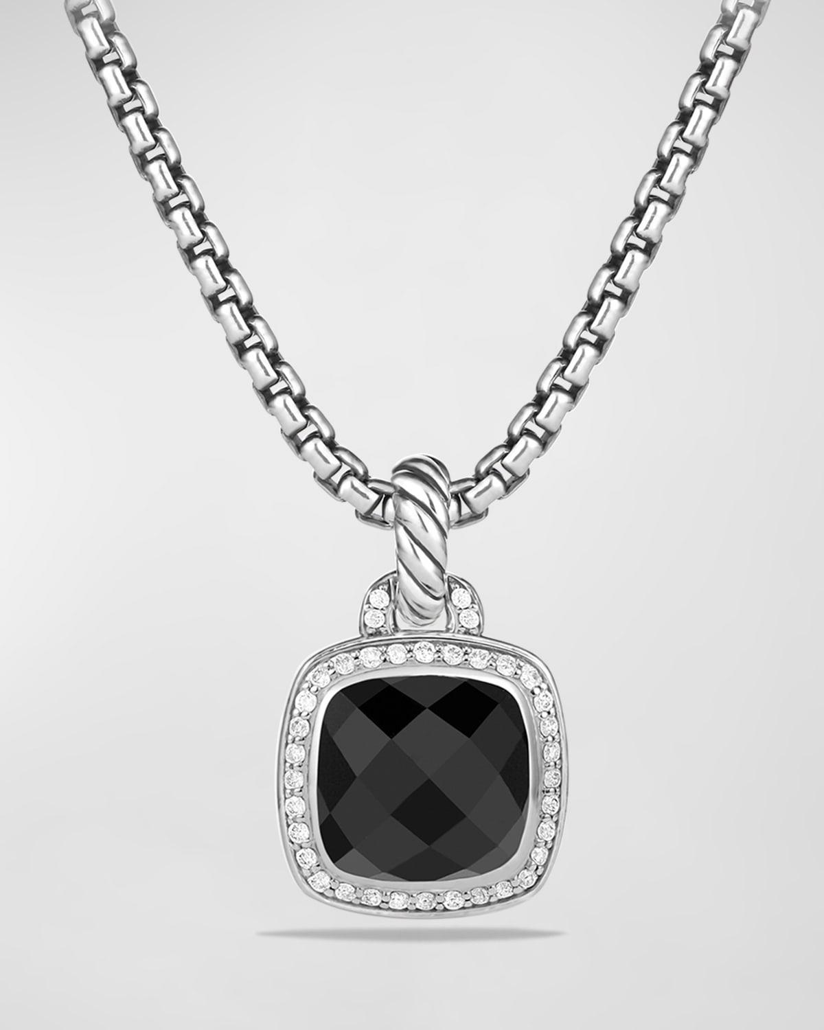 Albion Pendant with Diamonds in Silver, 15.3mm Product Image