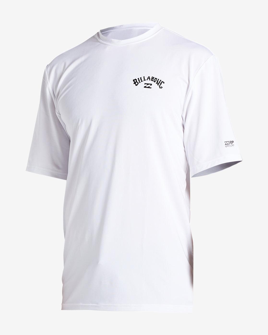 Arch Wave Loose Fit UPF 50+ Short Sleeve Surf Tee - White Male Product Image