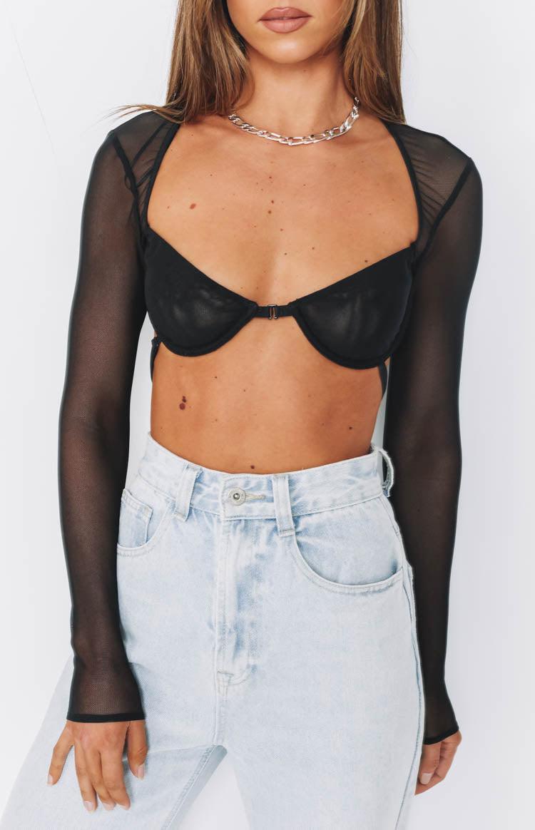 Lioness Gilda Crop Top Black Product Image