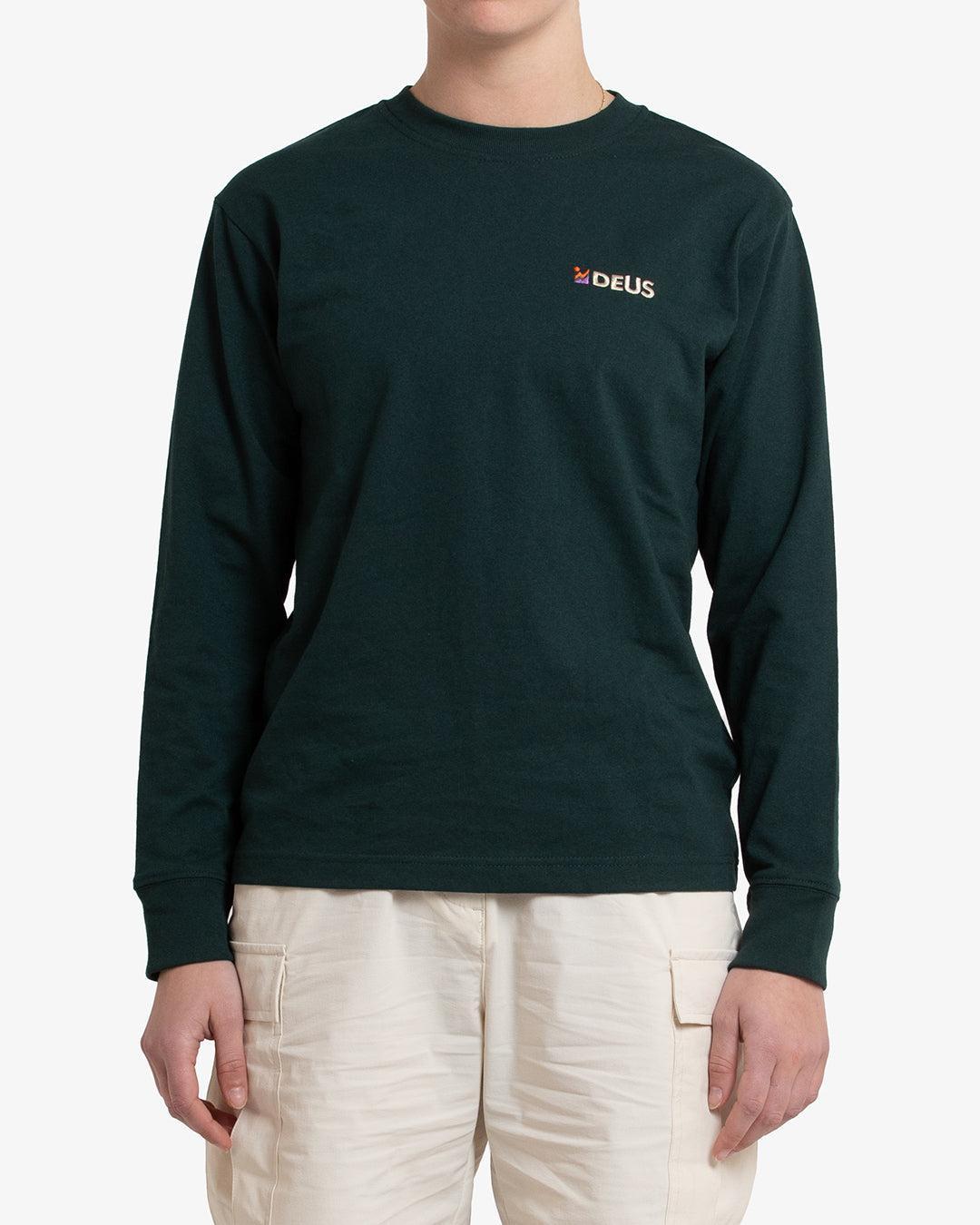 Foxtrot Long Sleeve Tee - Trek Green Product Image