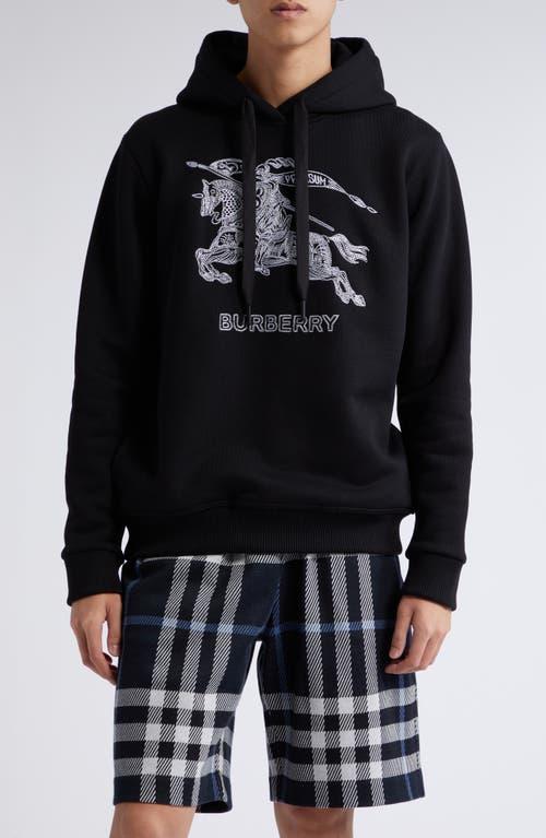 burberry Embroidered EKD Cotton Hoodie Product Image