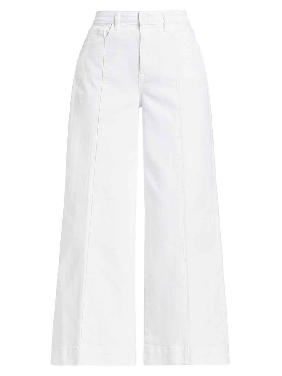 LAGENCE Houston Crop Wide Legs Jeans Product Image