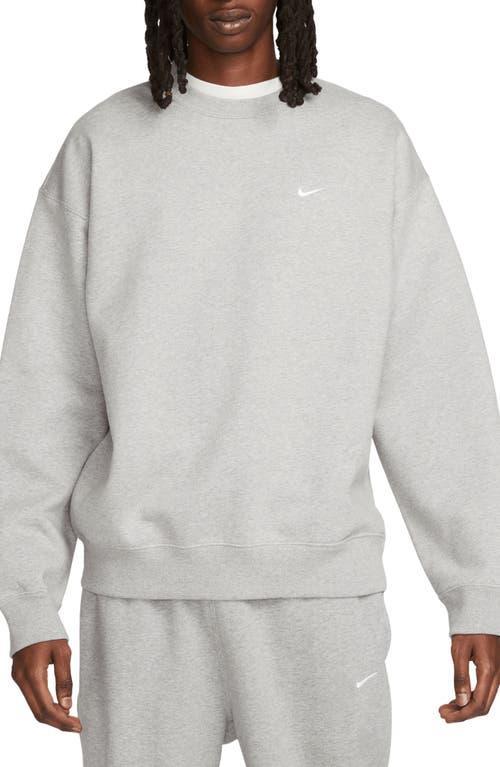 Logo-embroidered Crew-neck Sweatshirt In Grey Product Image