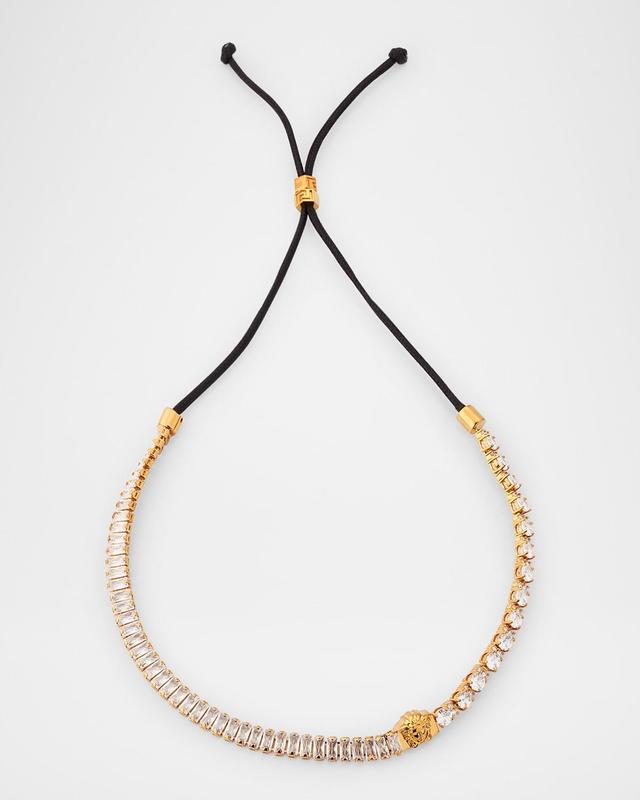 Womens Goldtone & Glass Crystal Cord Necklace Product Image