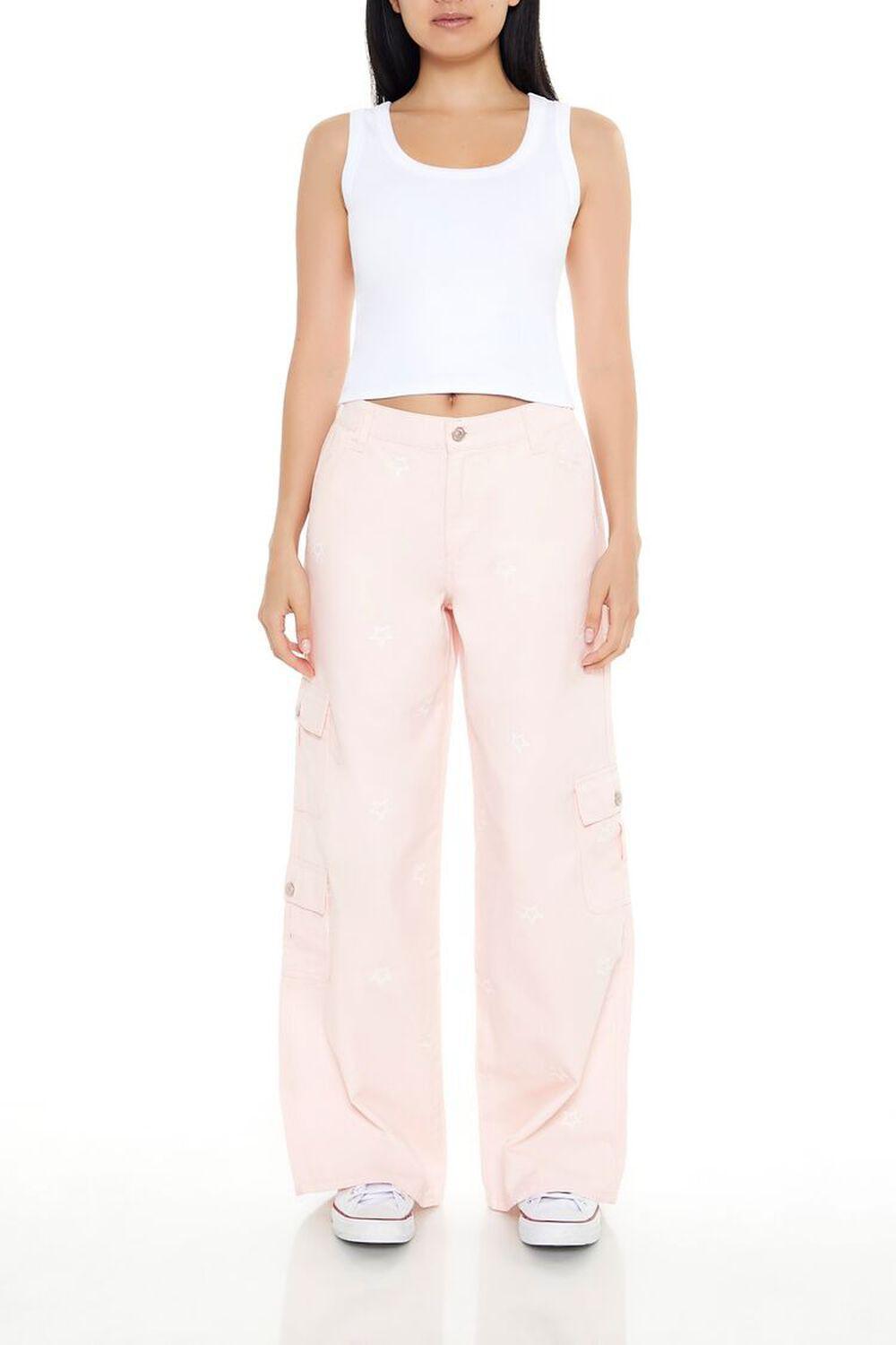 Star Print Cargo Pants | Forever 21 Product Image