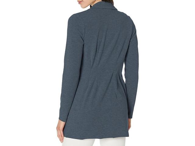 NIC+ZOE Plus Size All Day Comfort Knit Blazer (Dark Indigo) Women's Clothing Product Image