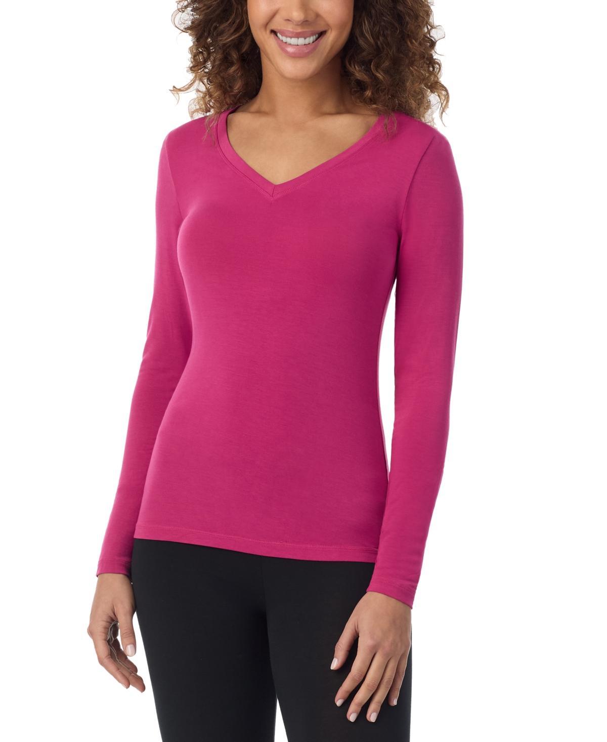 Cuddl Duds Womens Softwear Stretch V-Neck Top Product Image