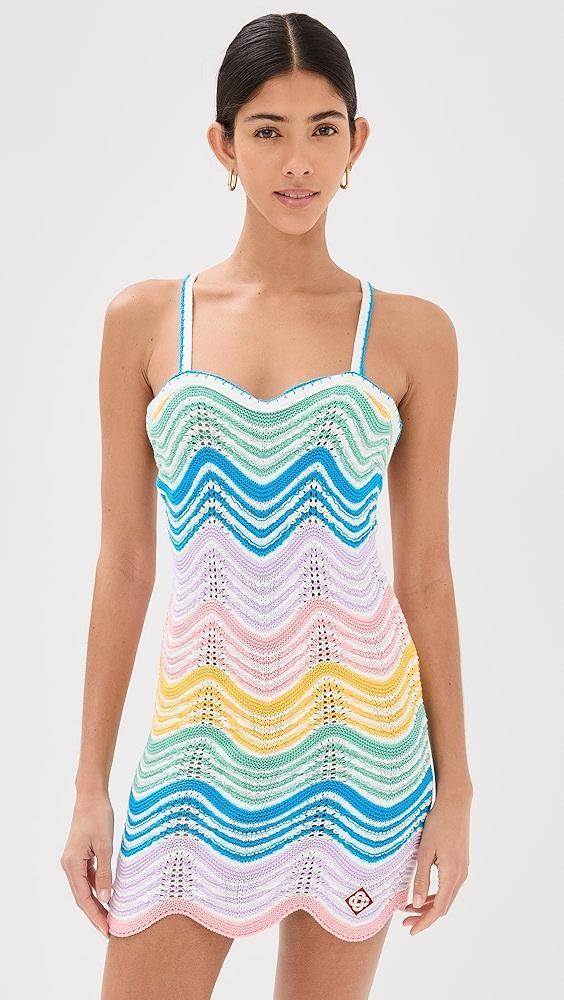 Casablanca Wave Crochet Dress | Shopbop Product Image