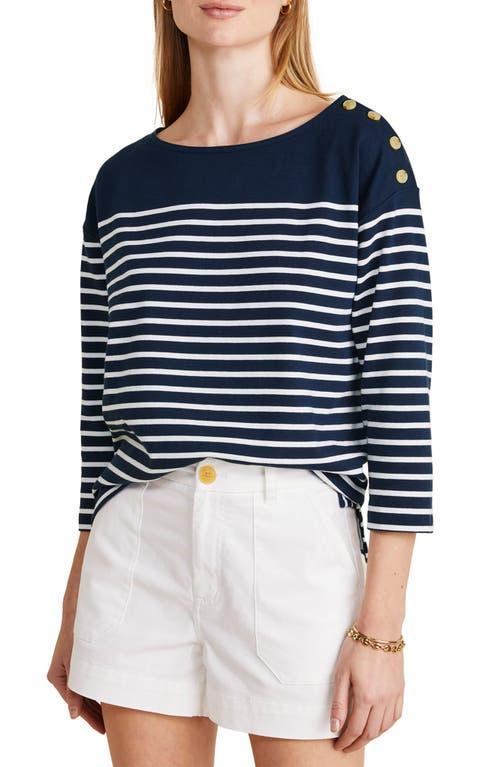 Womens Jamestown Striped Boatneck Top Product Image