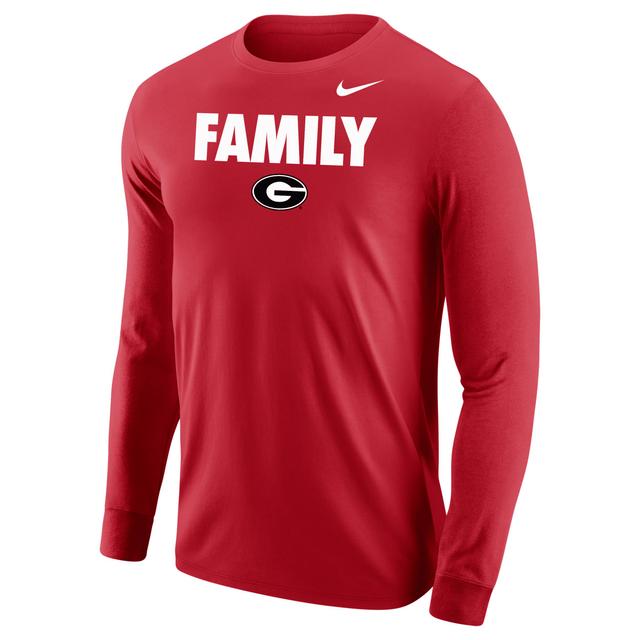 Georgia Nike Men's College Long-Sleeve T-Shirt in Red, Size: XL | M12333P289-GEO Product Image