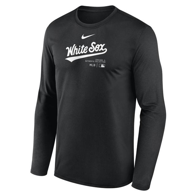 Chicago White Sox Authentic Collection Practice Nike Men's Dri-FIT MLB Long-Sleeve T-Shirt Product Image