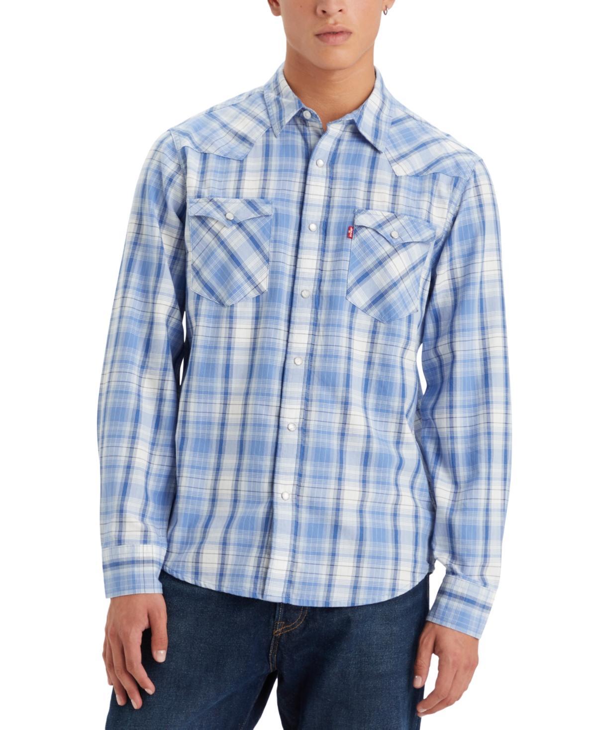 Levis Long Sleeve Plaid Western Shirt Product Image