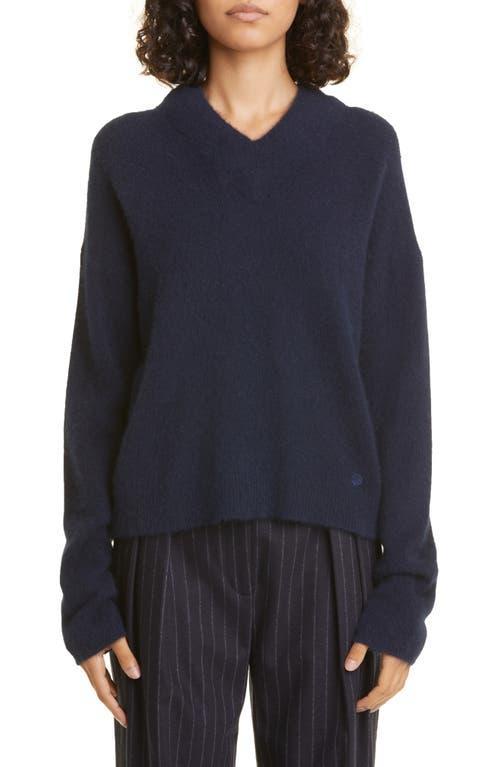 Loulou Studio Tala Wool & Yak Hair Blend V-Neck Sweater Product Image