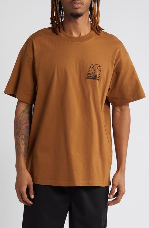 Carhartt Work In Progress Groundworks Oversize Embroidered Organic Cotton T-Shirt Product Image