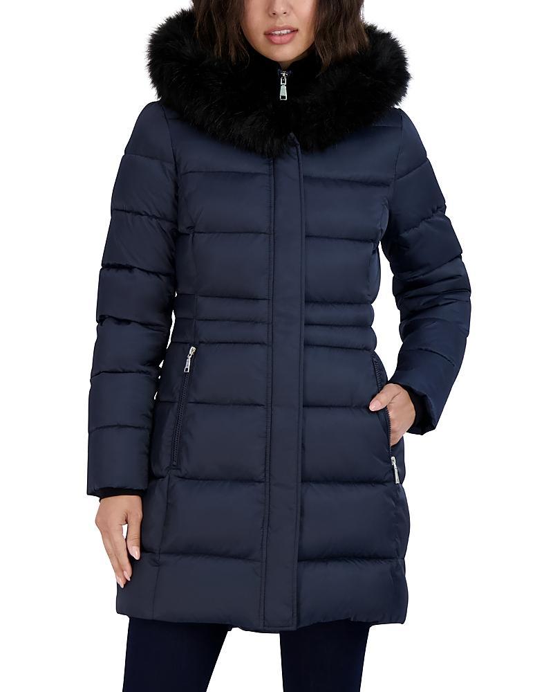 Tahari Dana Quilted Hooded Coat Product Image