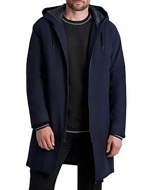 Karl Lagerfeld Paris Lined Zip Front Parka Product Image