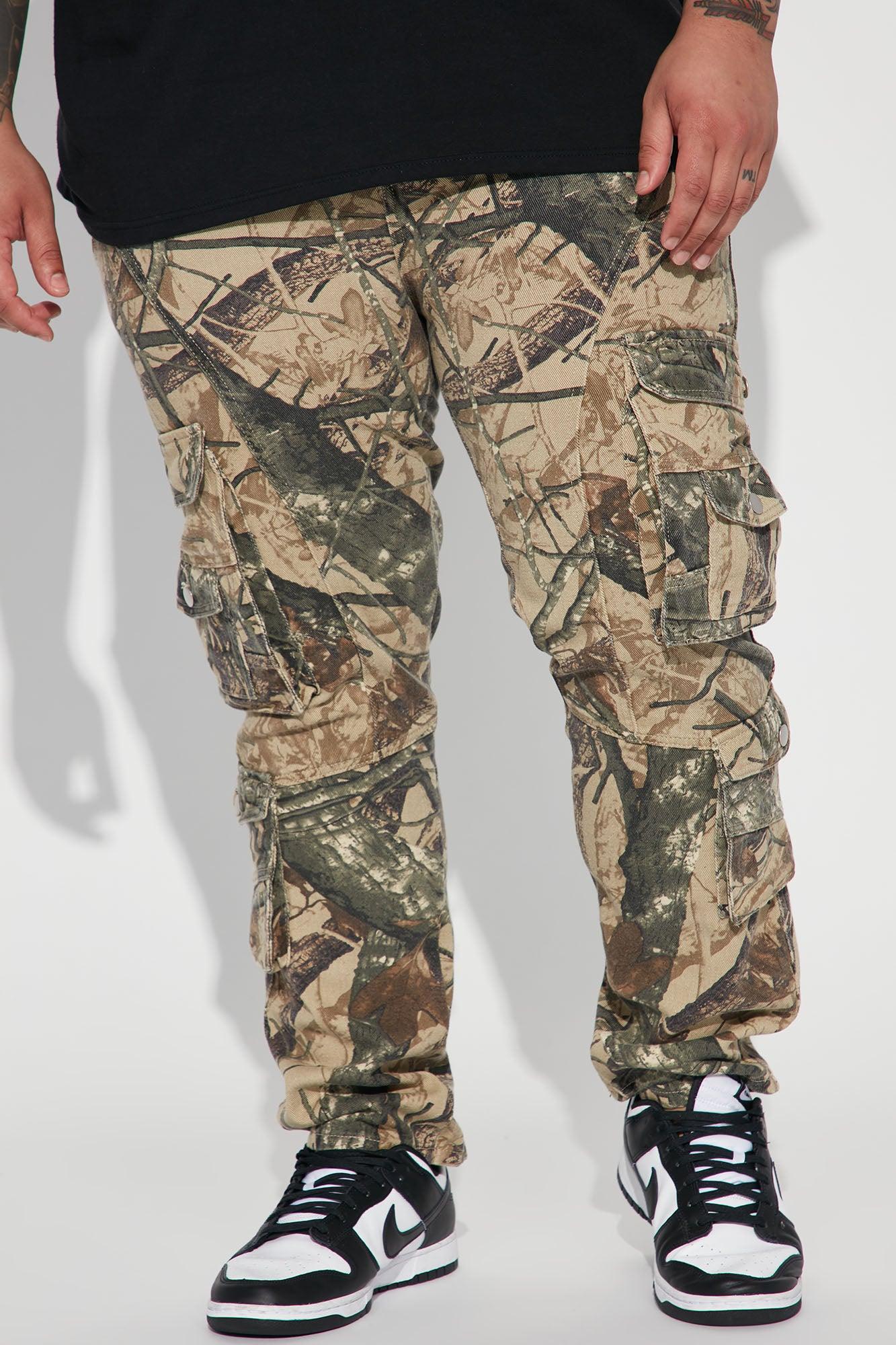 Never Too Many Pockets Cargo Slim Jeans - Camouflage Product Image