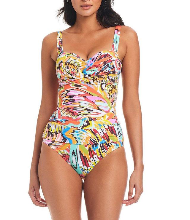 Bleu Rod Beattie Break The Mold Sweetheart Neck Shirred Bodice Underwire One Piece Swimsuit Product Image