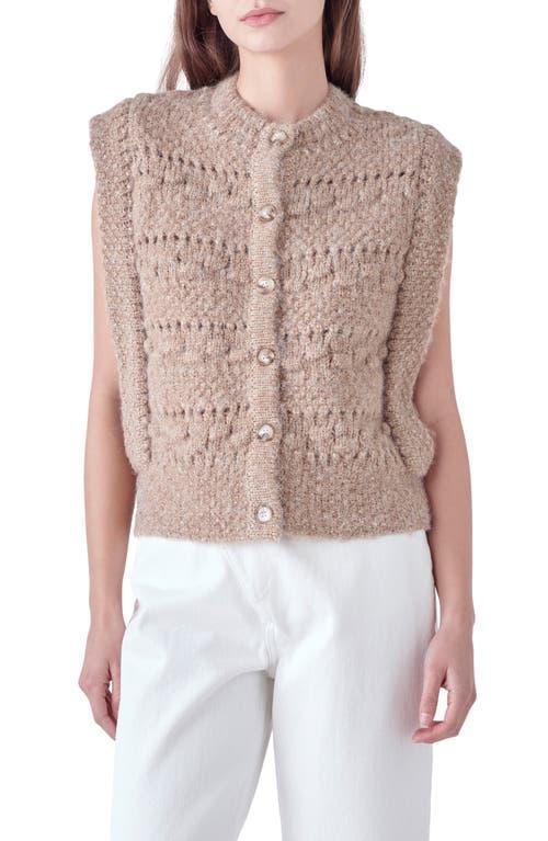 English Factory Textured Sweater Vest Product Image