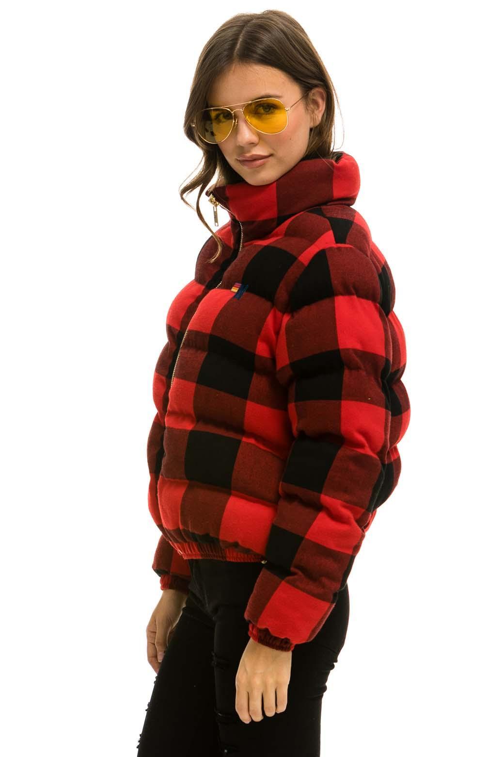 APRES PLAID PUFFER JACKET - BUFFALO PLAID Female Product Image