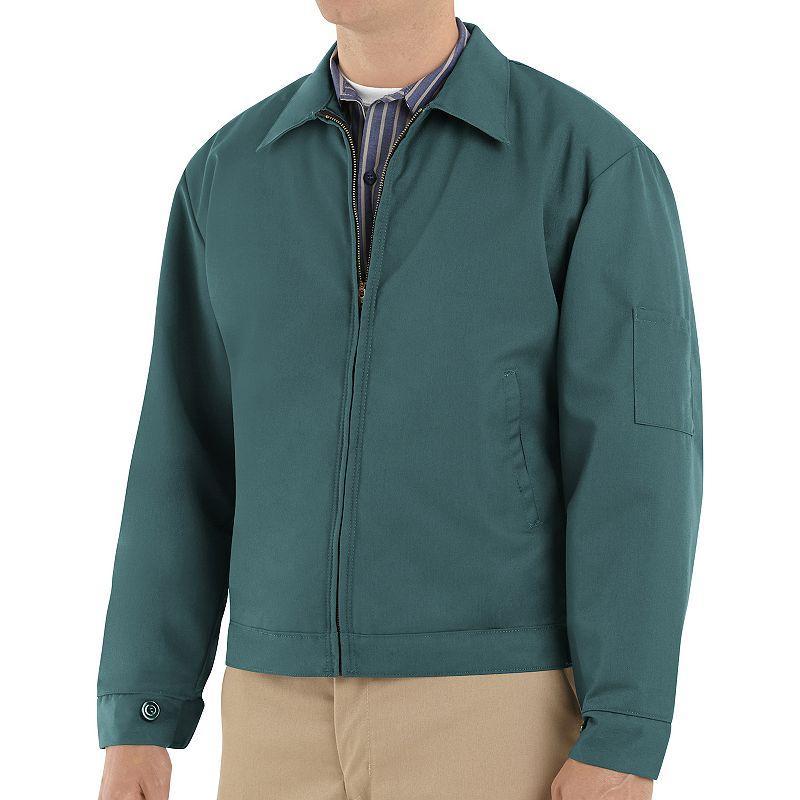 Mens Red Kap Slash-Pocket Jacket Green Green Product Image