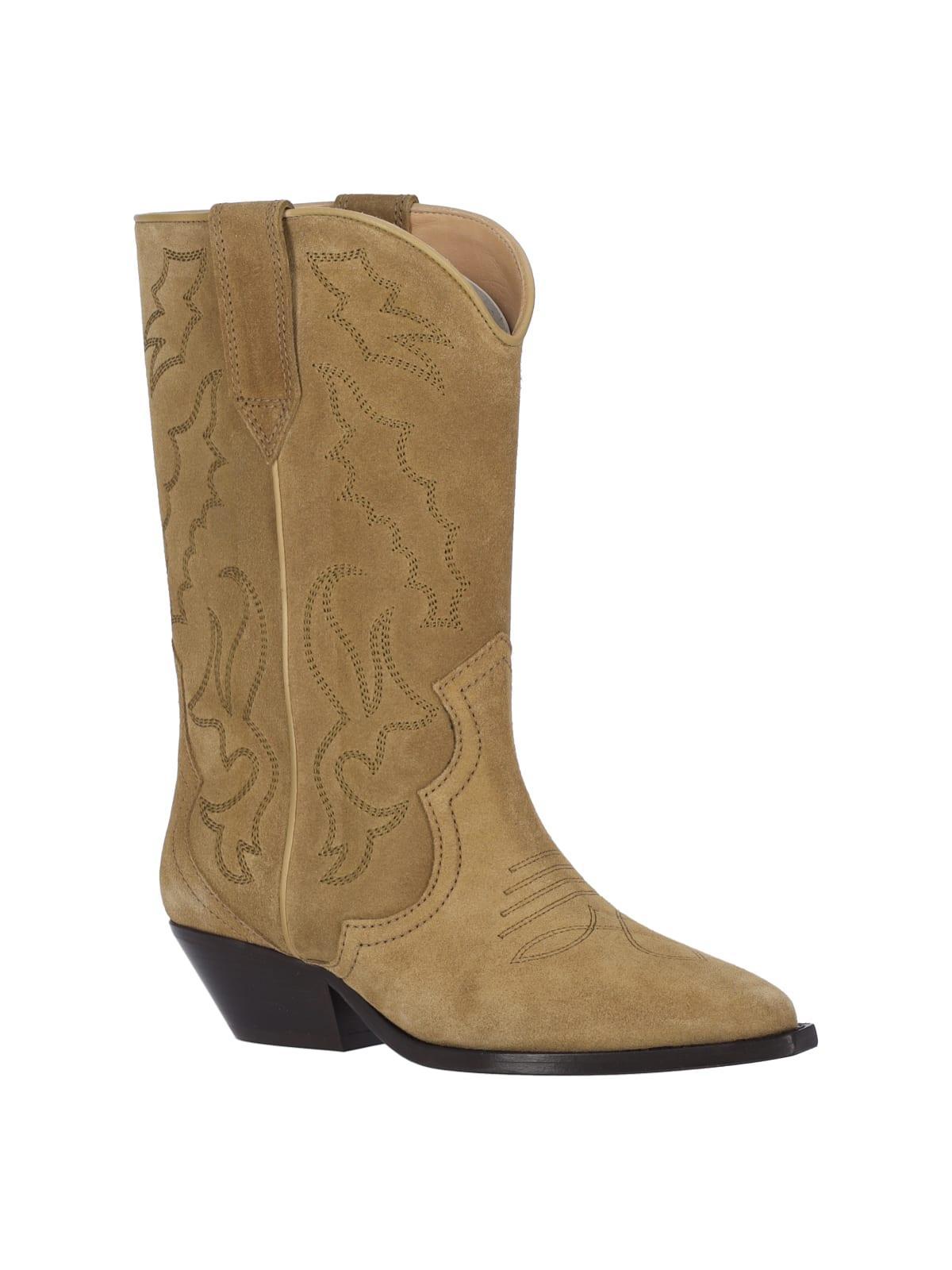 Duerto Suede Cowboy Boots In Taupe Product Image