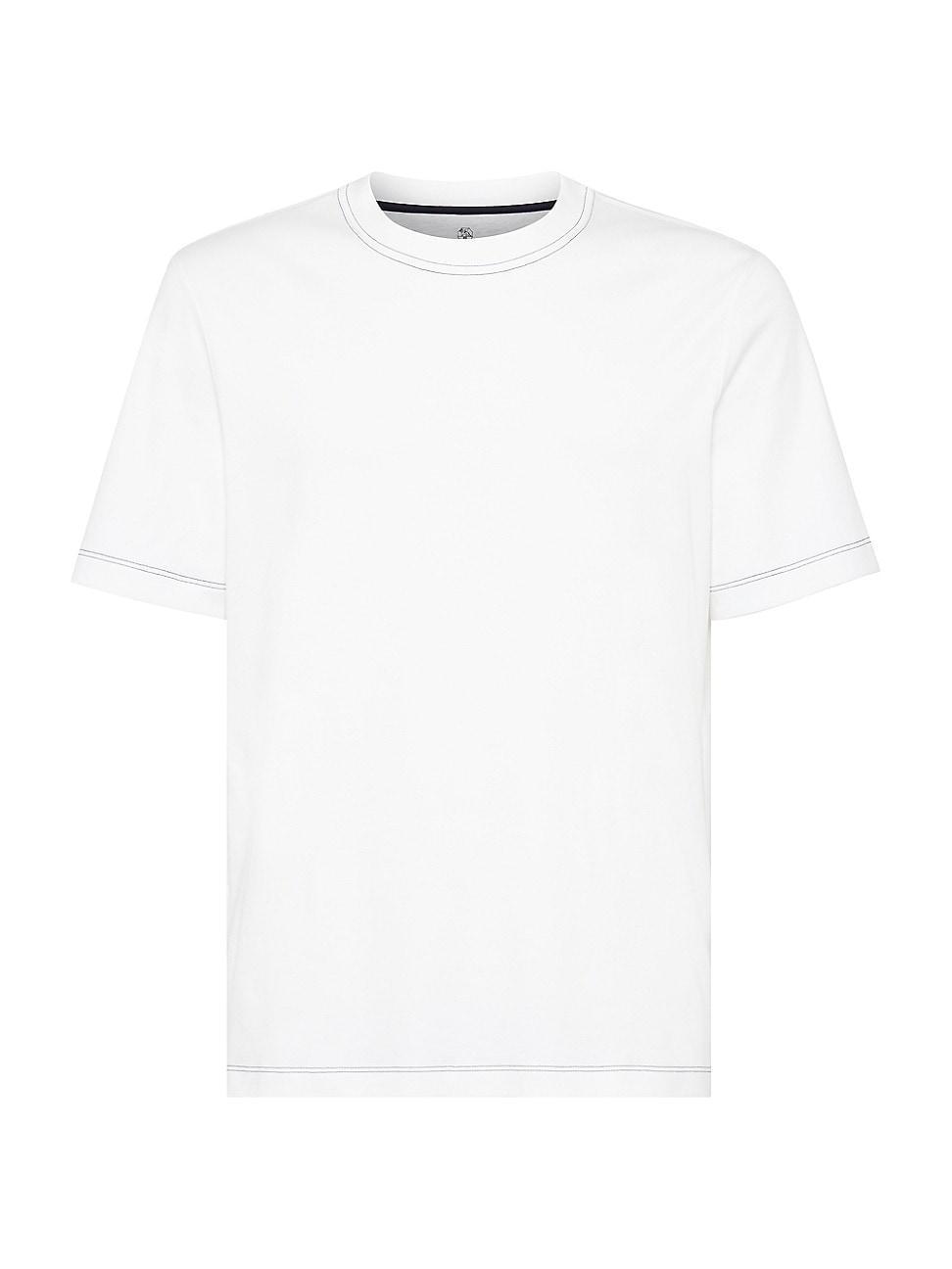 Mens Cotton Interlock Crew Neck T-Shirt Product Image