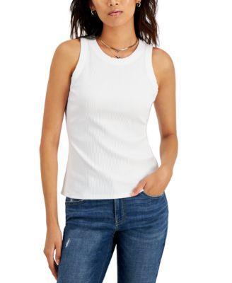 Women's Ribbed Crewneck Tank, Created for Macy's Product Image