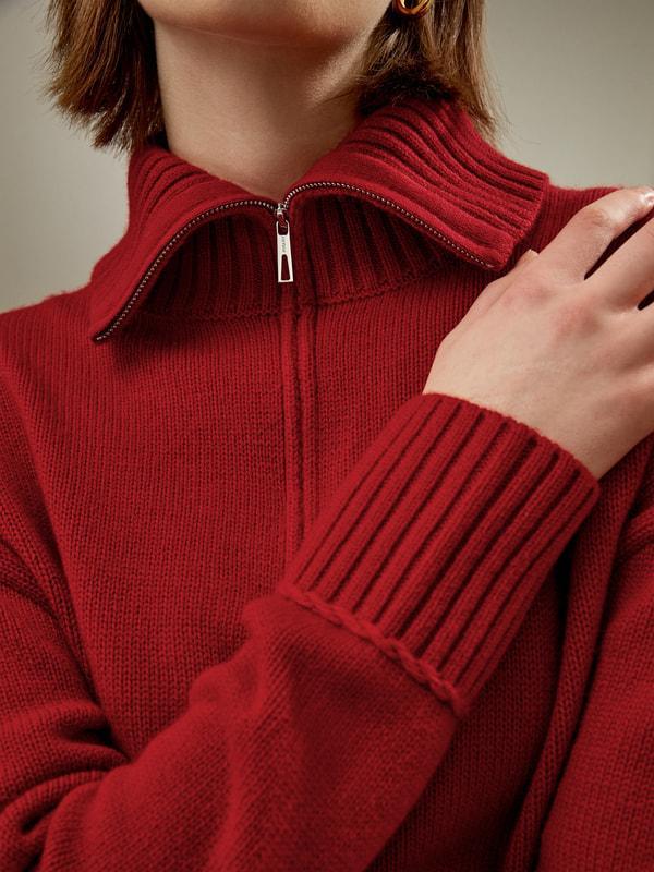 Relaxed Fit Wool-Cashmere Blend Sweater Product Image