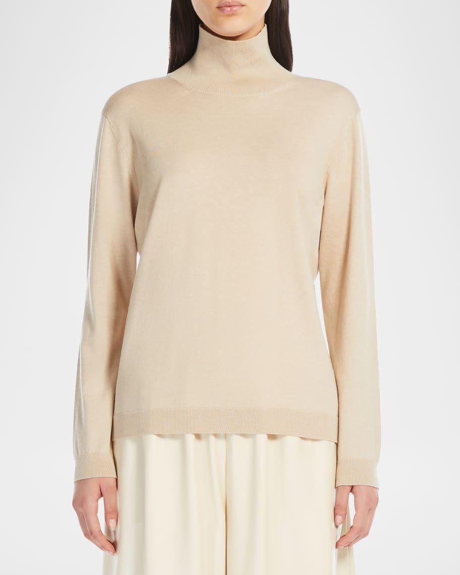 Kiku Turtleneck Silk-Wool Sweater product image