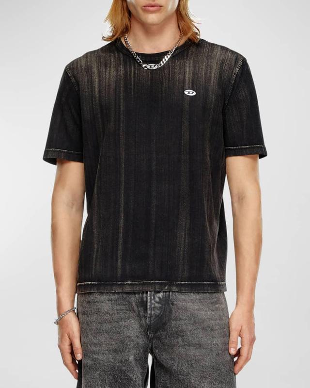 Mens T-Shirt with Brushstroke Fading Product Image