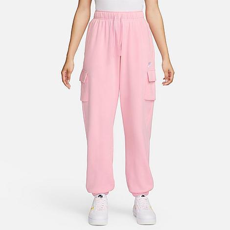 Womens Nike Sportswear Club Fleece Mid-Rise Oversized Cargo Sweatpants Product Image