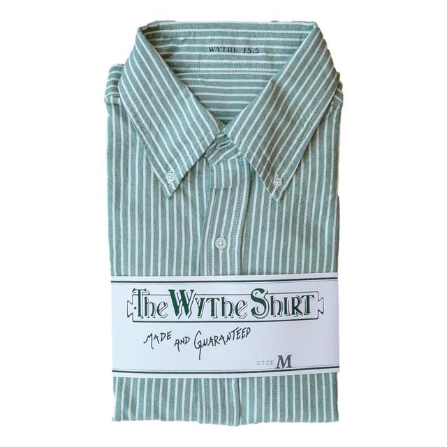 Oxford Cloth Button Down Classic Evergreen Stripe Product Image