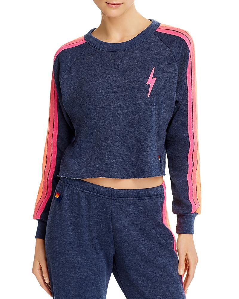 Aviator Nation Bolt Crop Sweatshirt Product Image